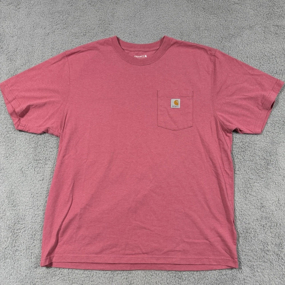 Carhartt Loose Fit Short Sleeve Pocket T Shirt Dusty Rose Pink XL